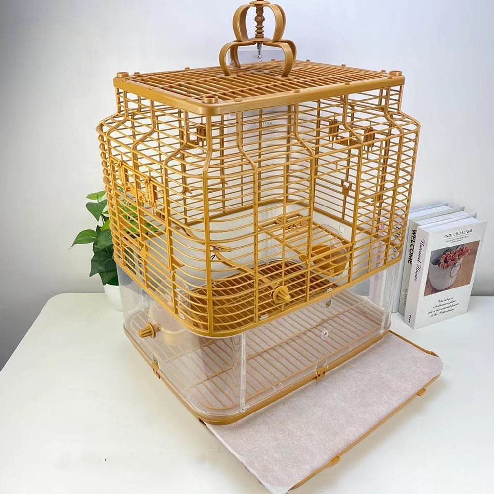 Large Bird Cage Anti Scattering Parrot Peony Home Villa Bird Cage Can be Hung and Stacked