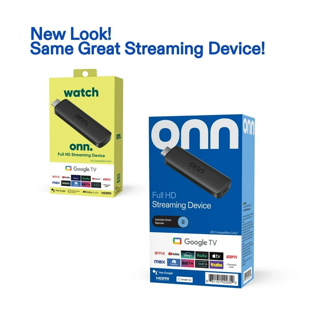 onn Full HD Streaming Device, Google TV - Fast Streaming