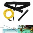 thumbnail image 2 of Yellow Swimming Resistance Training Set - Elastic Rope & Fixing Strap Aquatic Workout Kit, Pool Strength & Endurance Builder for Stroke Improvement, Full Body Toning, Turn Home Pool into Training, 2 of 6