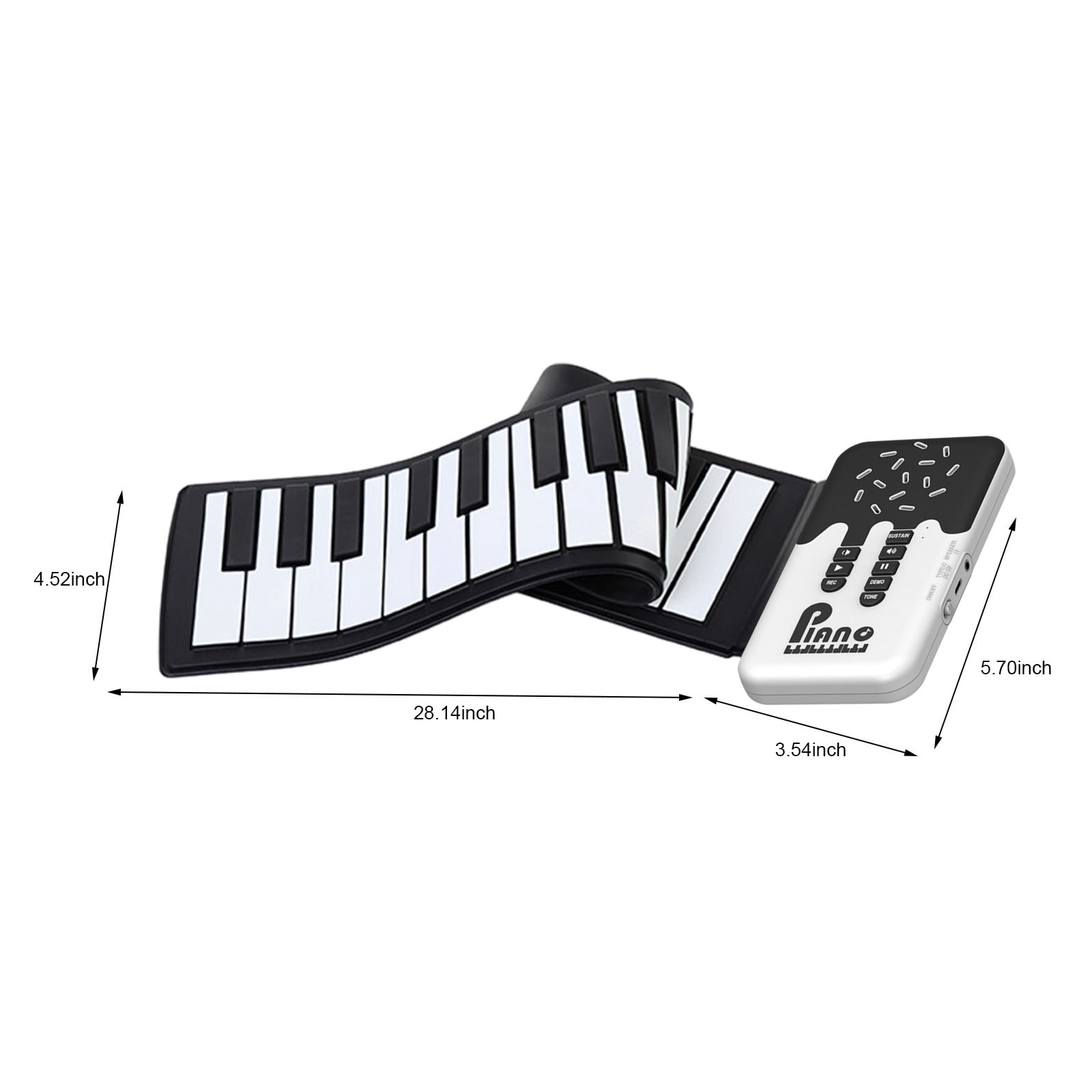 Limited Time Deal karymi Hand Rolled Piano 49 Keys Portable Toy Folding Soft Keyboard Introductory Keyboard Instrument Family Gifts Weekly Deal Weekly Deal