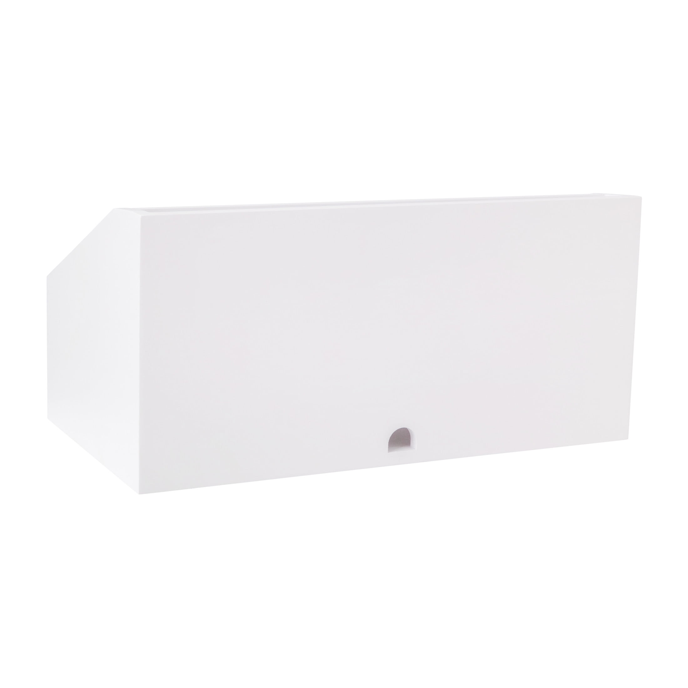Martha Stewart Weston Wooden Desktop Organizer with Open Lower Storage Compartment, Engineered Wood Multipurpose Storage Caddy, White