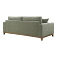 thumbnail image 5 of Furniture of America Nora Mid-Century Modern Chenille Track Arm Sofa with Pillows, Olive Green, 5 of 12
