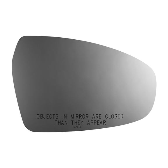 Convex Passenger Side Replacement Mirror Glass for Kia Forte 2019 W/O Baking Plate