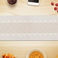thumbnail image 3 of IH Casa Decor Vinyl Table Runner 72" Diamond Band White - Ensemble De 2, 3 of 3