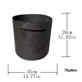 thumbnail image 4 of Gallon Grow-bag Heavy Thickened Nonwoven Plant Fabric Pot with Handles, 4 of 9