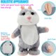 thumbnail image 5 of Juguete de peluche de hámster parlante, repite lo que dices, divertidos juguetes de peluche para niños, juguetes interactivos de peluche con forma de disco parlante, regalo de cumpleaños para niños,, 5 of 8