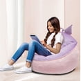 thumbnail image 3 of Hello Kitty Friends Kuromi Kids Compressed Foam Bean Bag Chair, 3 of 7