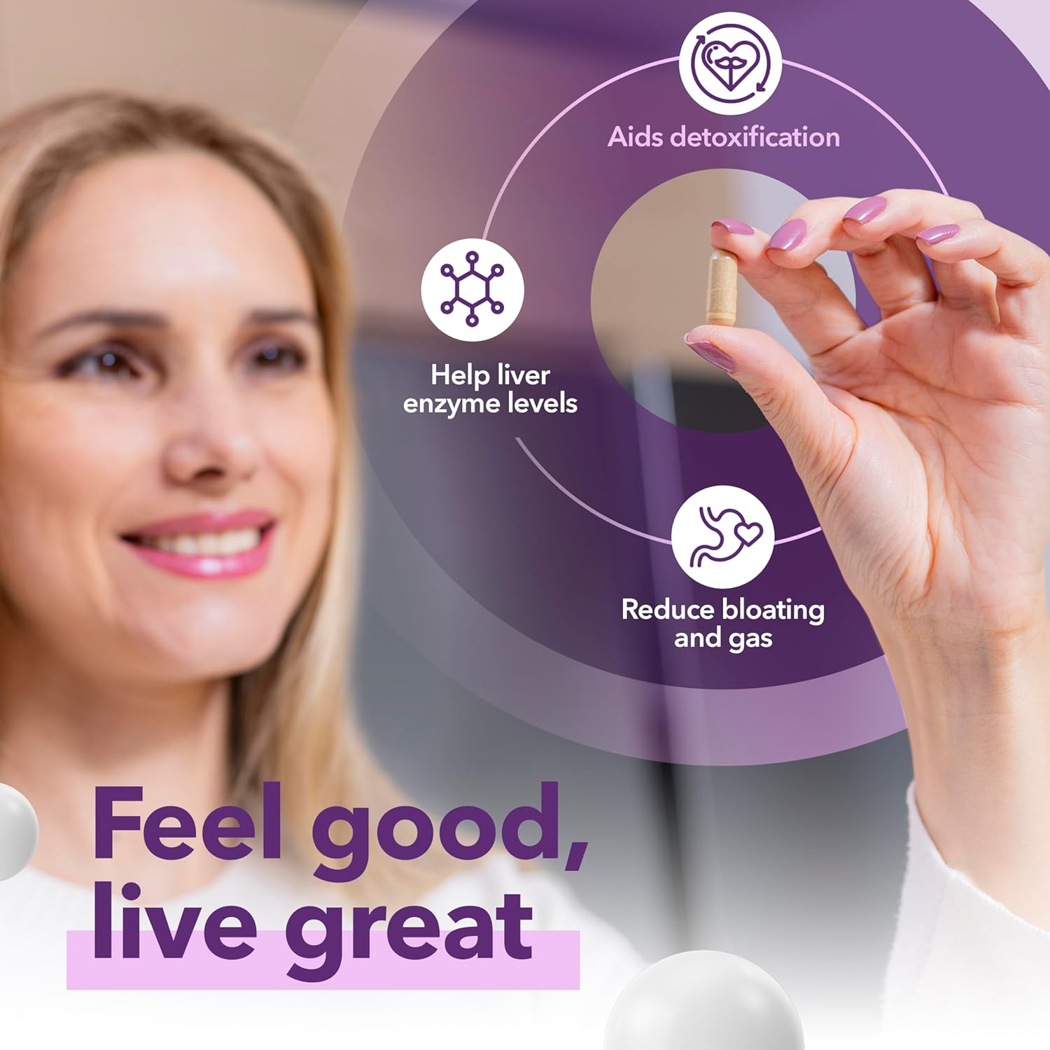 Vitamized Milk Thistle Liver Detox and Repair Capsules, 60 Count