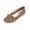 Brown, variant on Womens Breathable Knit Mesh Slip On Loafers Casual Bow Ballet Flats Shoe Comfortable Round Toe Lightweight Walking Shoe Business Office