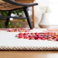 thumbnail image 5 of SAFAVIEH Montauk Gino Abstract Area Rug, Ivory/Red, 6' x 6' Square, 5 of 9