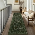 thumbnail image 5 of FairOnly Dark Green Runner Rug for Hallway Machine Washable 2'x6' Non Slip Stain Resistant Runner Mat for Entryway Laundry, 5 of 8