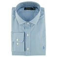 thumbnail image 3 of Men's Classic Fit Herringbone Dress Shirt-BluW-14.5-32/33, 3 of 3