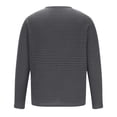 thumbnail image 4 of Blusas y camisas de manga larga con cuello en V para hombre, jersey de color liso con cuello en V, blusa holgada de manga larga para hombre, 4 of 6