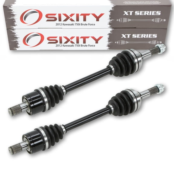 2 pc Sixity XT Rear Left Right Axle compatible with Kawasaki Brute Force 750i 2012 - KVF750LCS 4X4