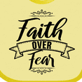thumbnail image 4 of Inktastic Cancer Awareness Faith over Fear Boys or Girls Baby Bib, 4 of 4