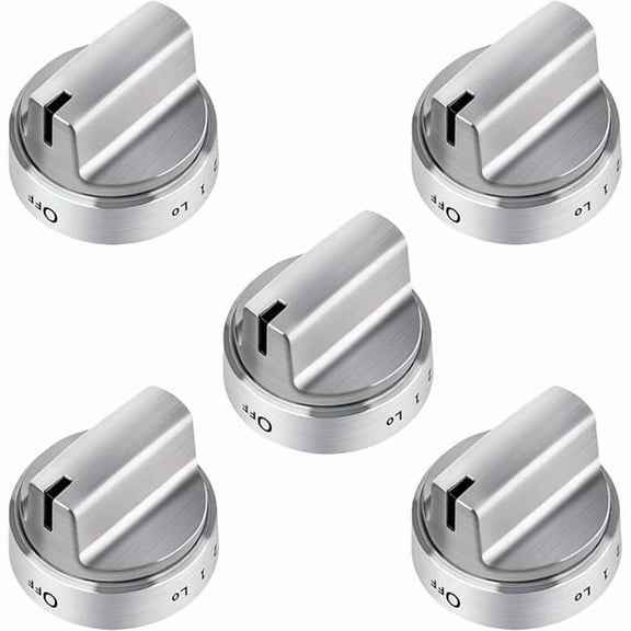 Aniceparthy WB03X24818 Gas Stove Top Knobs, 5 Pack Cooktop Replacement Knobs Compatible with GE Gas Stove, Replaces PS11729081 AP5989029, Not Universal