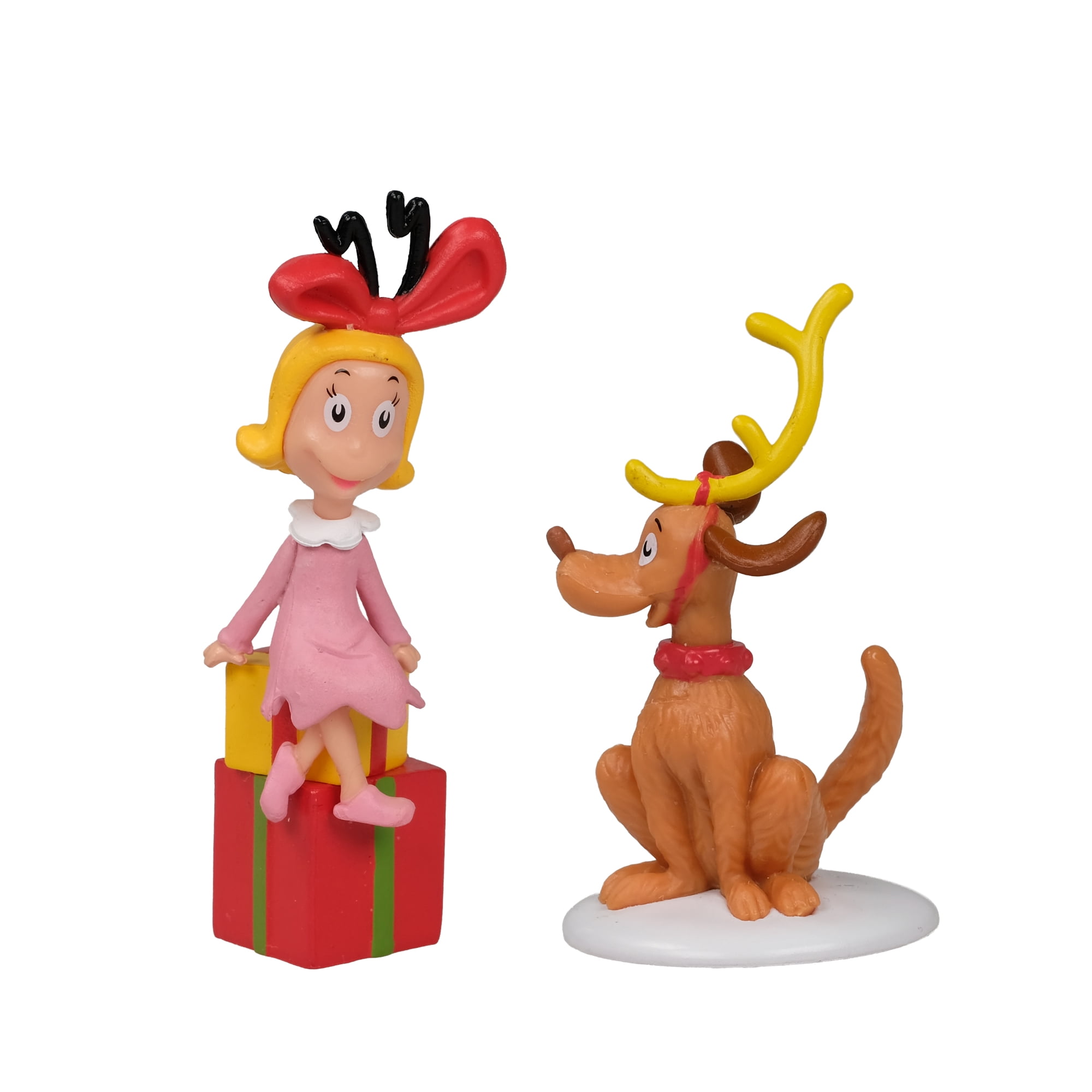Dr. Seuss Cindy‑Lou Who & Max Christmas Village Figurine Set – 2 Piece Set