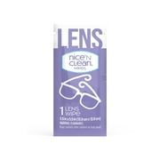 Nice N CLEAN Smudgeguard Eyeglass Cleaner, Pre-Moistened Lens Wipes 50 Count