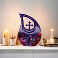 thumbnail image 6 of MUKTIVE Puffin Bird Funeral Urn for Human Ashes Adult Mom & Dad, Combo Sets Decorative Urns for Adult Men, Purple Urns for Memorial(1 Large 10 ", 4 Keepsake 3 "), 6 of 7