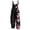 Z2-Black-mkosplrt kids jumpsuits, variant on Girls One Piece Jumpsuits Sleeveless Loose Adjustable Strap Summer Rompers Casual Floral Print Overalls with Pockets 5-14Y