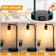 thumbnail image 3 of Lámparas de mesa industriales con 2 puertos USB, lámparas regulables totalmente continuas para dormitorios, mesitas de noche, lámparas de escritorio con pantalla de vidrio sembrado para lectura, sala Namotu CZJJ-HY41, 3 of 7