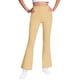 thumbnail image 2 of Pantalones largos para niñas de color liso con forro polar para mayor calidez, pantalones largos casuales con leggings ligeramente acampanados, traje para niñas de 5 a 16 años., 2 of 7