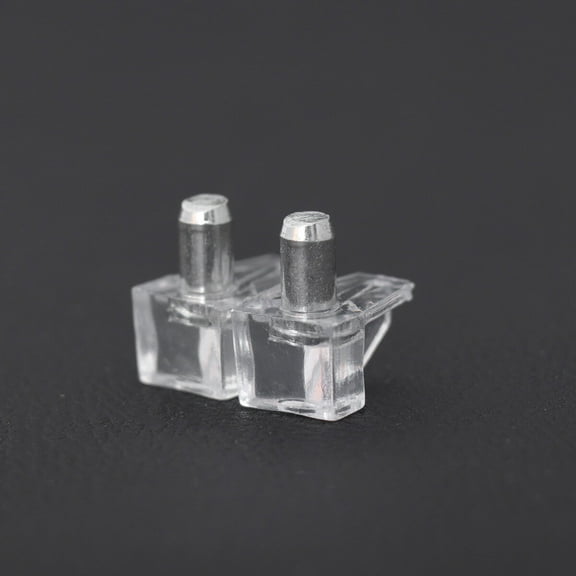 40 PCS Heavy Duty Bracket-Style Shelf Support Shelf Pegs (Transparent White)
