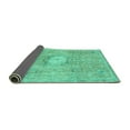 thumbnail image 2 of Ahgly Company Indoor Rectangle Abstract Turquoise Blue Modern Area Rugs, 2' x 3', 2 of 4