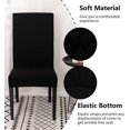 thumbnail image 3 of Dining Room Chair Covers Slipcovers Set of 4 , Stretch Removable Washable Dining Chair Protector Decoration Cover Seat Slipcover for Hotel,Ceremony,Ba, 3 of 5