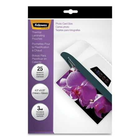 "Laminating Pouches, 3 Mil, 4.5"" X 6.25"", Gloss Clear, 25/pack | Bundle of 10 Packs"
