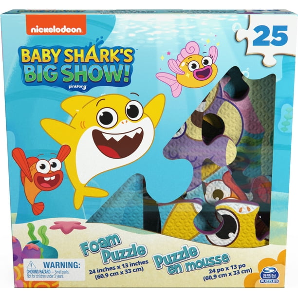 Baby Shark’s Big Show, 25Piece Foam Puzzle, for Kids Ages 4 and up