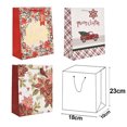 thumbnail image 2 of Sacs Fourre-Tout de Noël Réutilisables pour Courses, Sacs Cadeaux en Papier pour Aliments et Biscuits, 2 of 5