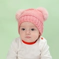 thumbnail image 3 of Walbest Baby Winter Hat Warm Scarf Gloves Set Pompoms Knitted Beanie Mitten Scarves for Toddler Girl Boy color Beige, 3 of 7