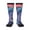 3 Black, variant on Hip-Hop DJ Dolphin print thigh-high socks, crafted for both men and women with a stretchy, high-opaque design perfect for daily wear
