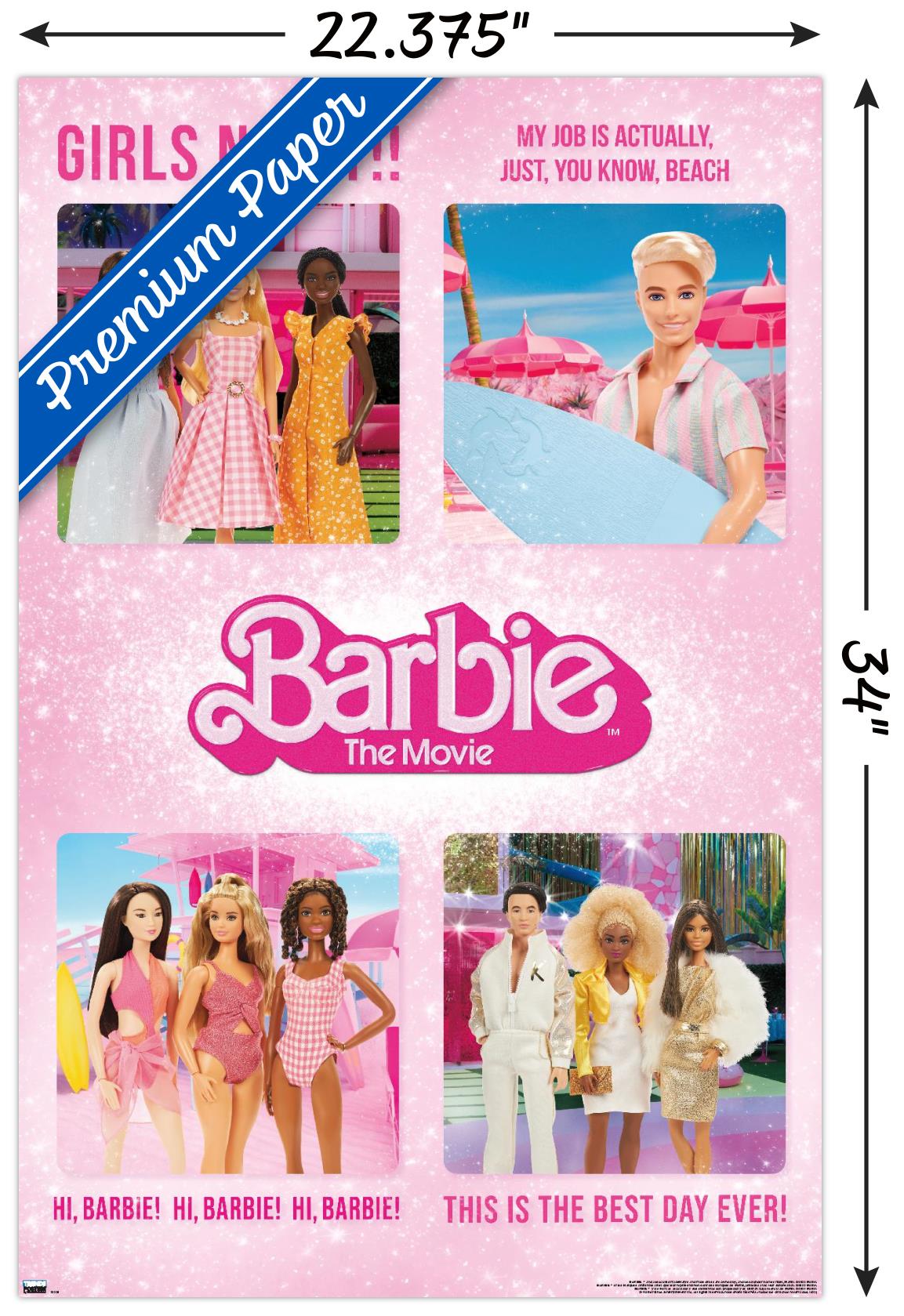 Mattel Barbie: The Movie - Quote Grid Wall Poster, 22.375" x 34"