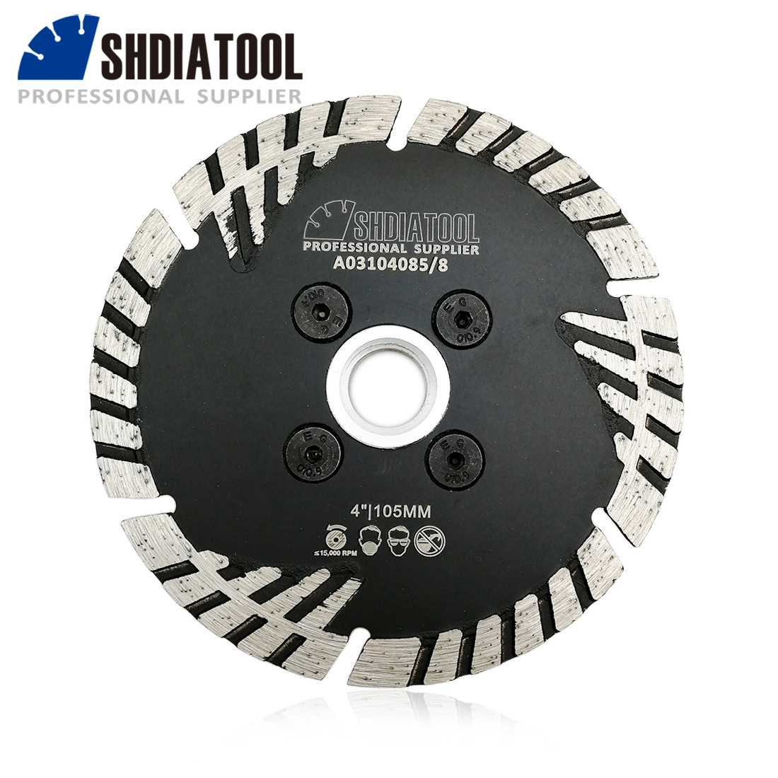 DIATOOL Diamond Blade With Slant Protection Teeth 1pc Dia 105-230mm for Concrete Tile Granite Marble Masonry Angle grinder Cutting Disc With 5/8-11 FLANGE