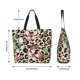 thumbnail image 5 of Balery Leopard Dots Bolsa Tote Estilo Estético con Cremalleras, Bolsa de Hombro, Bolsa de Compras Grande y Plegable, 5 of 8