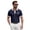 Navy, variant on LTTVQM Polo Shirts for Men Casual Short Sleeve Button Golf Slim Fit Shirt with Pocket & Collar 2026 Spring Summer Stylish Tops Black L