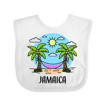 Inktastic Summer Vacation in Jamaica Boys or Girls Baby Bib