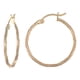thumbnail image 1 of Arete Arracada De Oro 14k Con Diamantado Cordon Blue 20mm, 1 of 5
