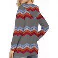 thumbnail image 4 of Blusa informal con cuello en V y cremallera para mujer, manga larga, suelta, suave, túnica, abrigo Fridja  nalpqowj5837, 4 of 6