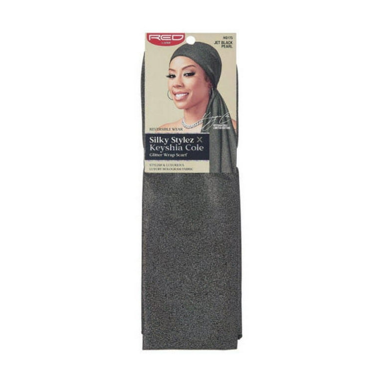 Red by Kiss X Keyshia Cole Glitter Wrap Scarf, Soft and Lightweight 58X19  (Black Pearl) at  Women's Clothing store