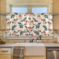 thumbnail image 2 of Yayeee Kitchen Curtains Set of 2 Light Filtering 57"x36" Over Sink Window Panels, Orange Christmas Gift Pattern, 2 of 7