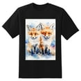 thumbnail image 2 of Plus Size Shirt for Women Black Tops for Women Short Sleeves Shirt for Women Fox T Shirt Crewneck Shirt for Women XL, 2 of 5