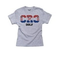 thumbnail image 1 of Croatia Golf - Olympic Games - Rio - Flag Girl's Cotton Youth Grey T-Shirt, 1 of 2