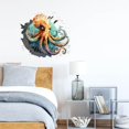 thumbnail image 3 of Translucent PVC Self Adhesive Wall Stickers Waterproof Building Decals for Home Living Room Bedroom Wall Decoration Octopus 960x300mm 2 sheets/set, 3 of 9