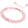 thumbnail image 3 of Surrme Natural Healing Power Gemstone Crystal Beads Unisex Adjustable Macrame Bracelets 8mm, 3 of 4