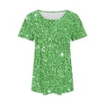 thumbnail image 4 of Giftesty Fashionable Women's Casual Short Sleeved Loose Round Neck Printed Top, 4 of 4