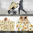 thumbnail image 6 of Car Seat Cover Baby, Tiger lion Baby Car Seat Cover for Baby Boys Girls Newborn , Infant Car Seat Canopy Cover Nursing Breastfeeding Cover Warm Blanket, 6 of 7