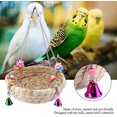 thumbnail image 3 of Bird Toy Safe Parrot Straw Durable Swing Nest Hanging Bird Cage, 3 of 5
